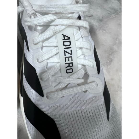 Adidas Adizero Adios Pro 3 Women’s 6.5 White Black Carbon Plate Running Shoes - Picture 8 of 10